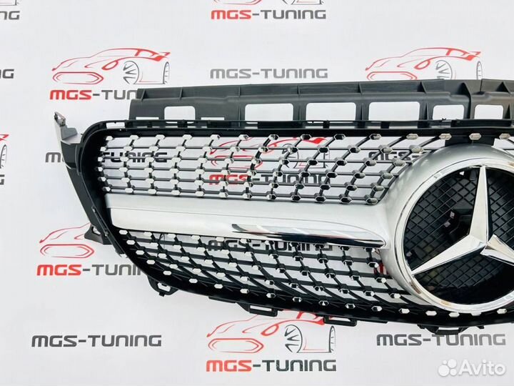 Решетка Mercedes E-class w213 Diamond Silver б/кам