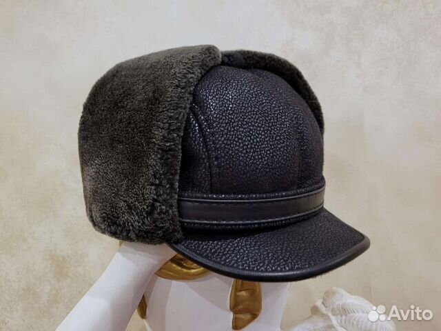 Шапка-ушанка с козырьком