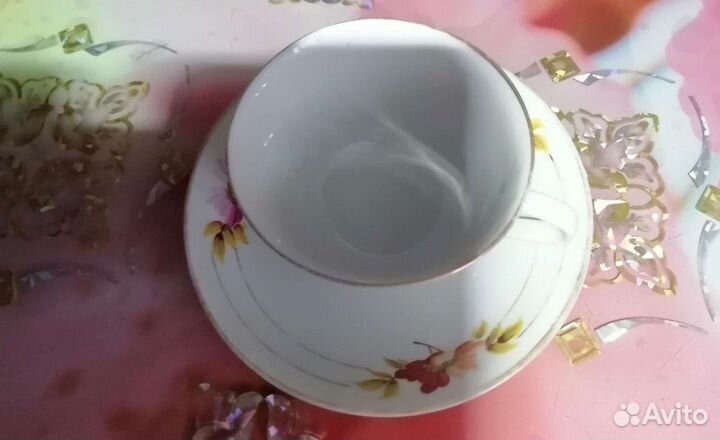 Пары чайные фарфоровые 1950 гг