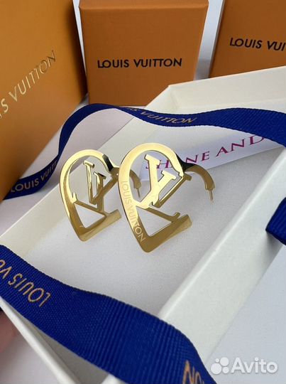 Серьги louis vuitton