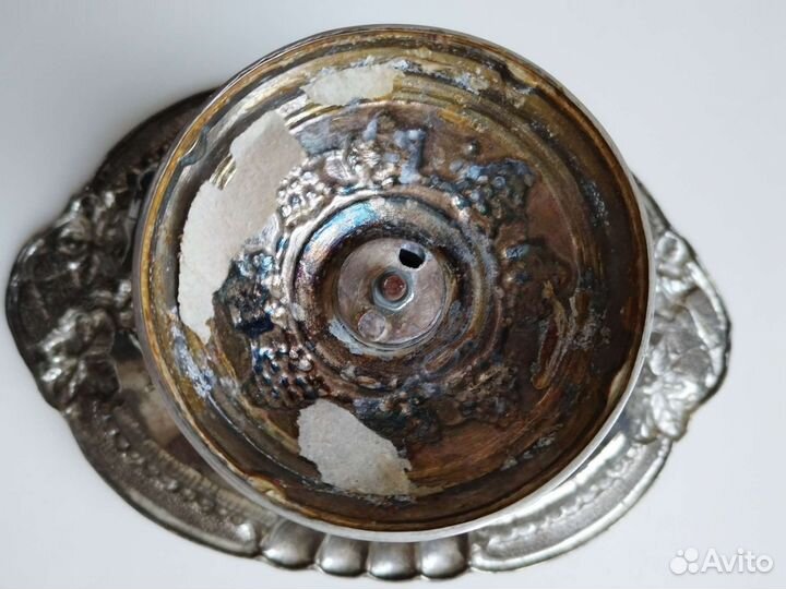 Ваза фруктовница конфетница металлическая