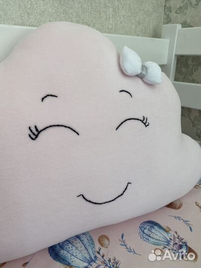 Подушка облако, звезда, именная