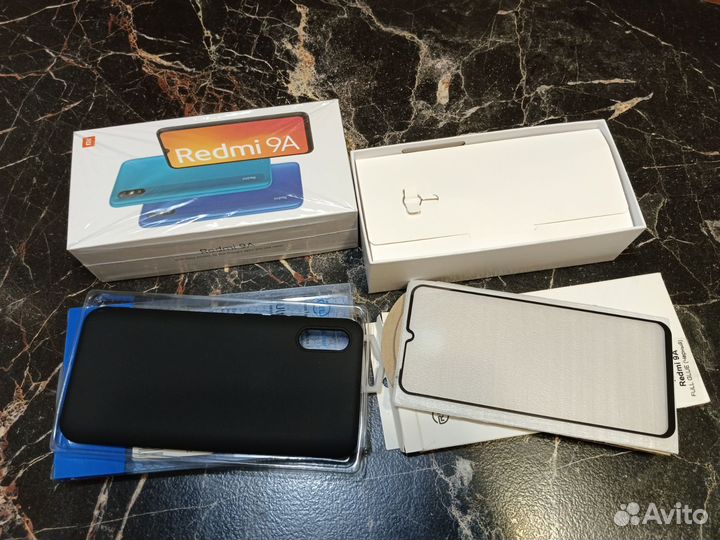 Коробка, чехол и стекло для Xiaomi Redmi 9A
