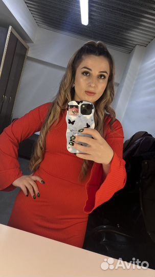 Вечернее платье красное 42