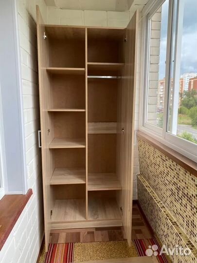 Шкаф распашной готовый сонома