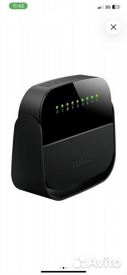 Wi-Fi роутер D-link DSL-2640U/R1A, черный