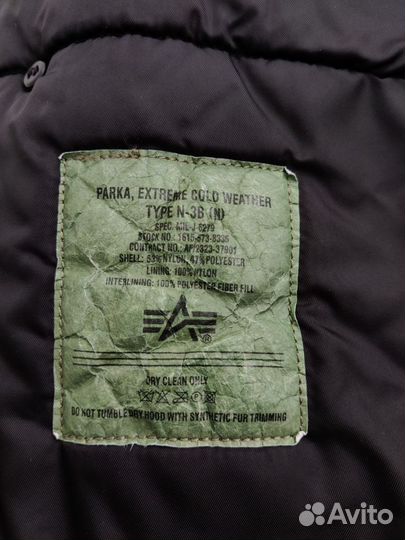 Alpha Industries N-3B Parka Black