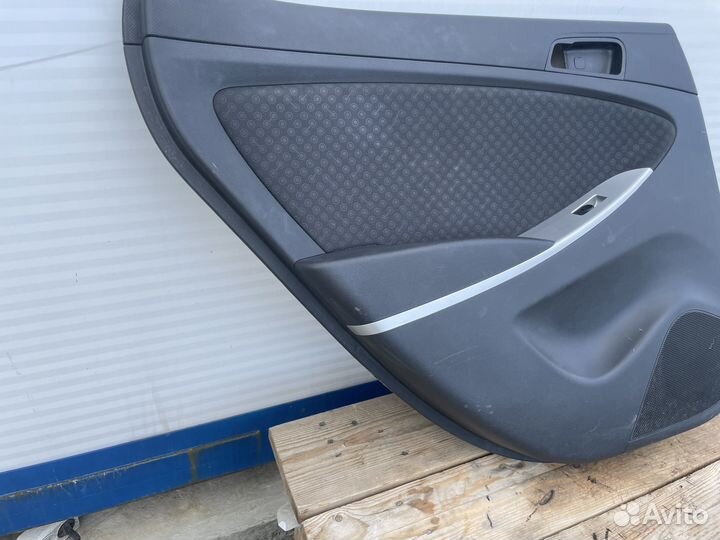 Дверные карты задних дверей Hyundai Solaris