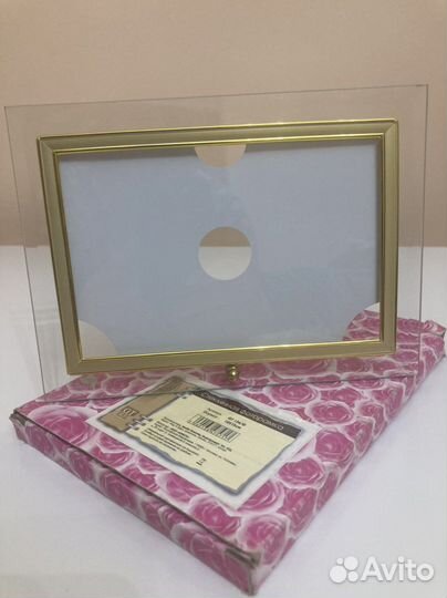 Стеклянная фоторамка, формат 10х15 см