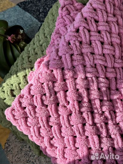 Плюшевый плед ручной работы Alize puffi