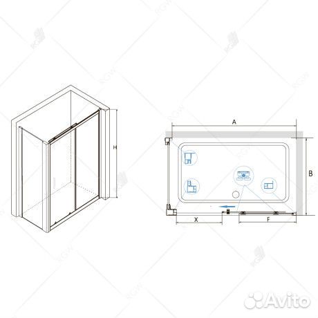 Душ. уголок RGW 100x160 Chrome 32094806-011