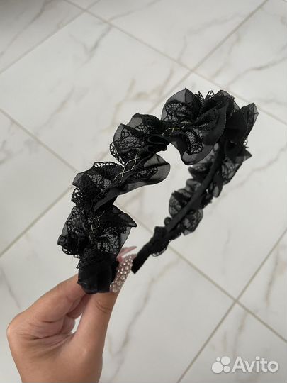 Кружевной ободок для волос