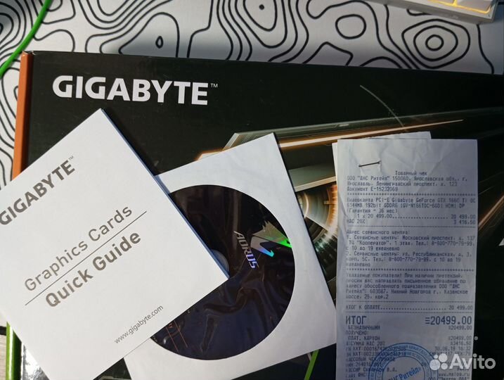 Видеокарта 1660 ti gigabyte oc