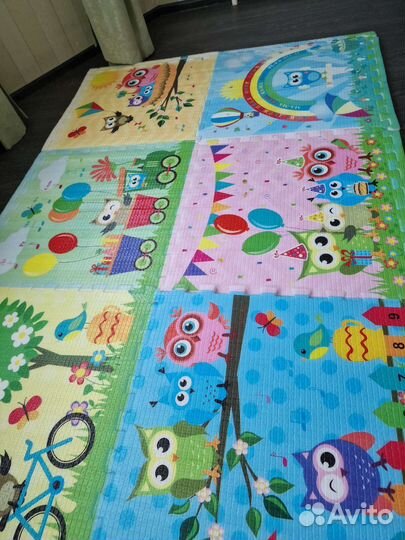 Коврик детский игровой пазл для ползания