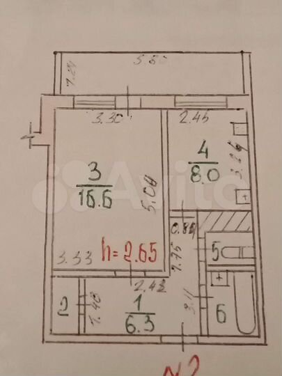 1-к. квартира, 35,9 м², 1/9 эт.