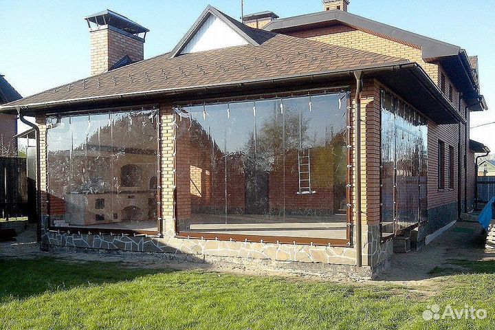 Мягкие окна для террасы, беседки, веранды под ключ