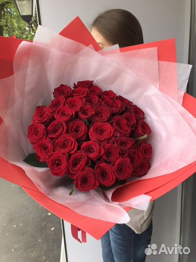 Роза 45см - 90