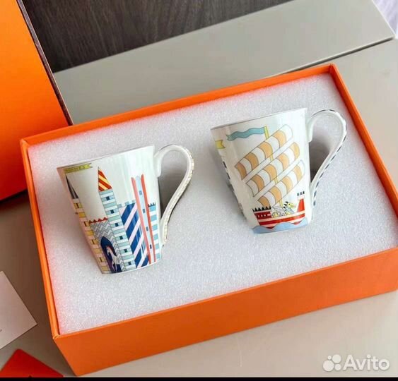 Пара кружек hermes 080