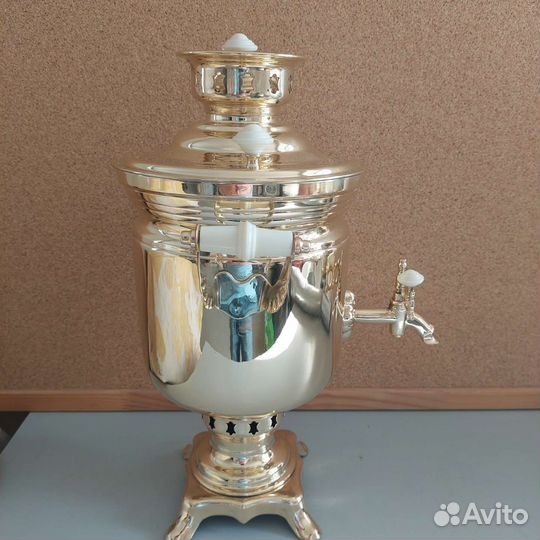 Самовар угольный (жаровой, дровяной) 2,7 литра