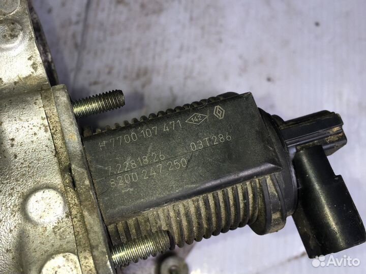 Клапан егр Renault К9К 7700107471