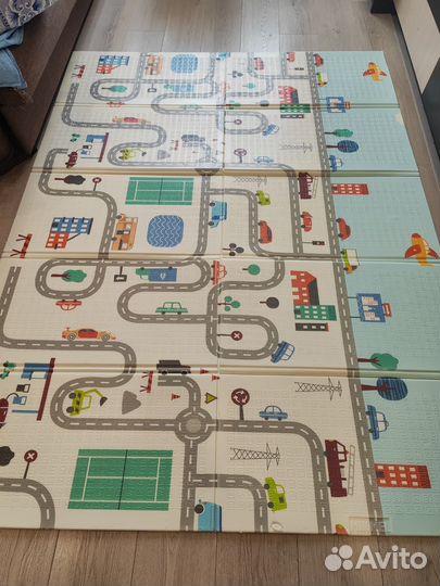 Детский коврик для ползания складной