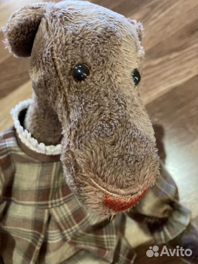 Плюшевый медведь беременный в платье 42см