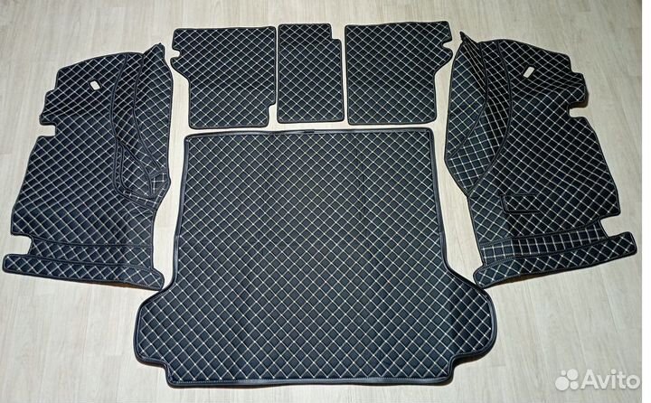 3D Коврик в багажник Toyota Prado 120