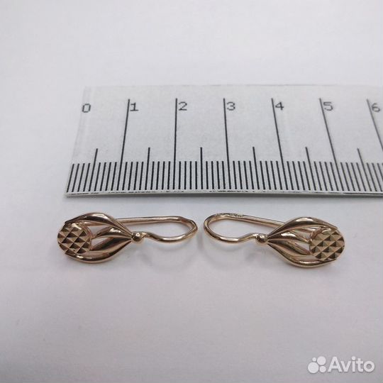 Серьги золотые