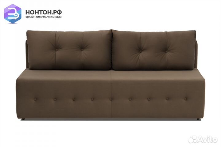 Диван еврокнижка Сити коричневый