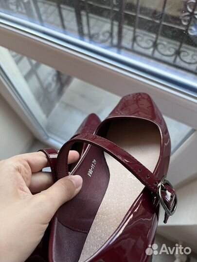 Балетки красные 39