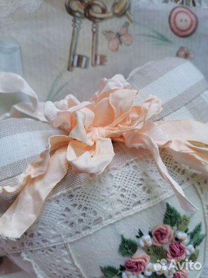 Текстильной сердечко