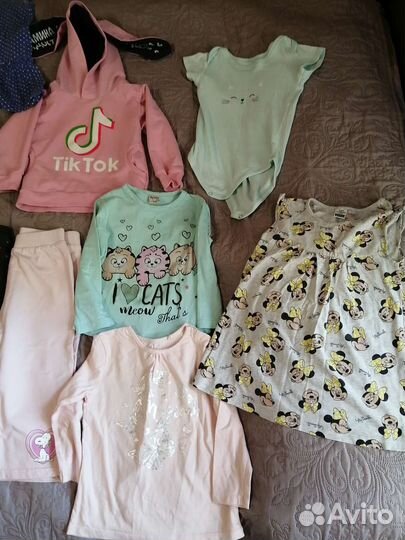 Огромный пакет вещей на девочку