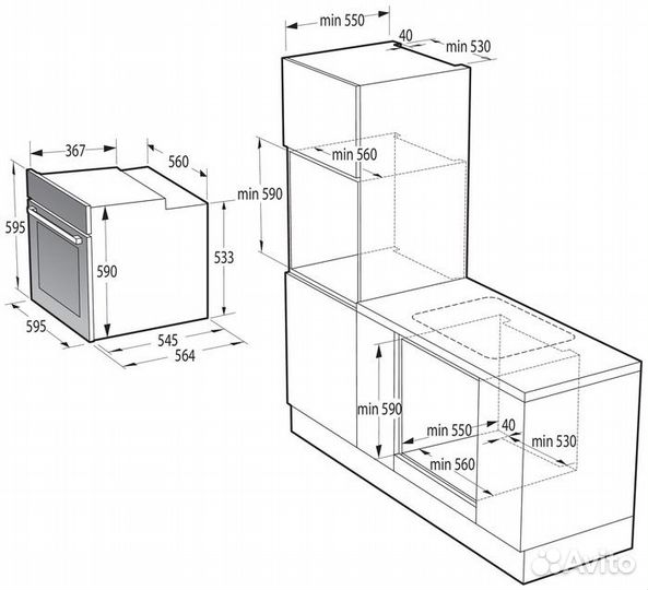 Духовой шкаф электрический Gorenje BO6735E05X