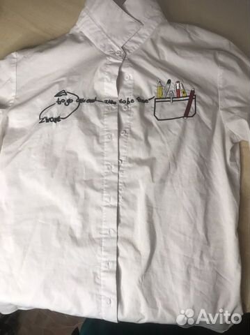 Школьная Белая рубашка