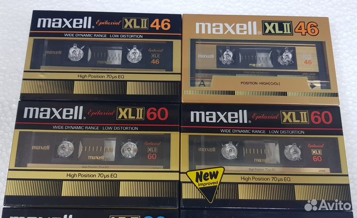 Кассеты Maxell xlii 46/60/90 новые, запечатанные