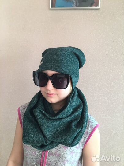 Снуд шапка женская