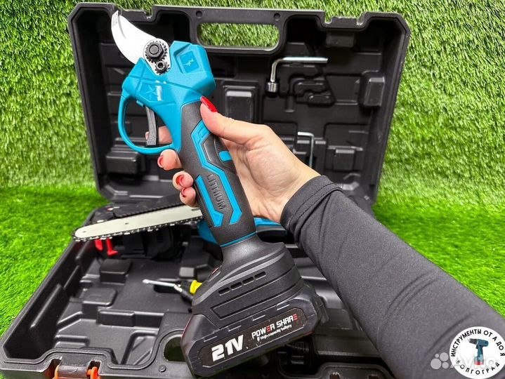 Секатор и цепная пила аккумуляторная макита