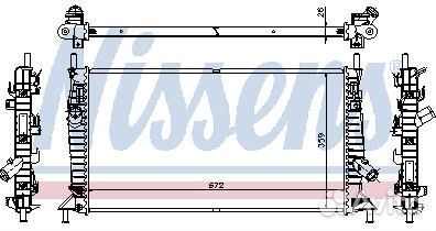 Nissens 62017A радиатор охлаждения