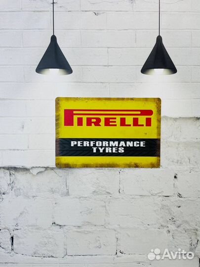 Декор на стену Pirelli Performance tyres