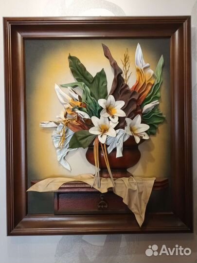 Картина из кожи