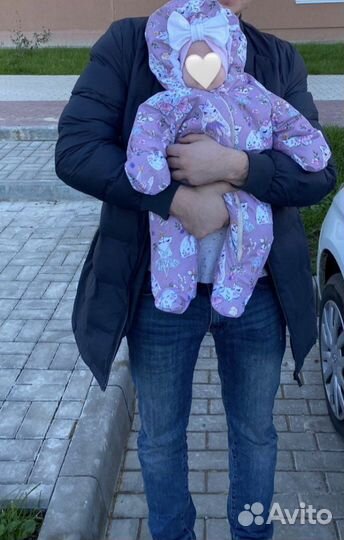 Комбинезон весенний для девочки 68-74 размер