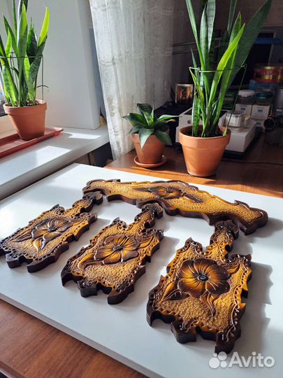 Набор разделочных досок дерево ручная работа