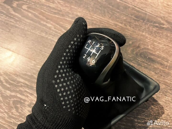 Ручка оригинал VW 2021 6ст. Кожа алюминий