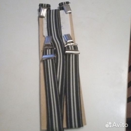 Куртка из драпа SAZ размер 48-50, подтяжки мужские