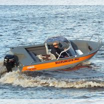 Лодка quintrex 475 fish с мотором Сузуки DF70