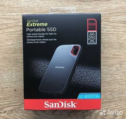 Внешний SSD Sandisk Extreme Portable 500Gb (Новый)