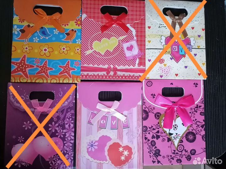 Подарочные пакеты, коробочки