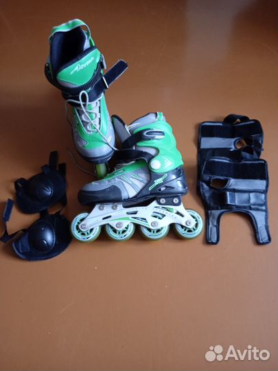 Роликовые коньки 35-38 размер, детские раздвижные