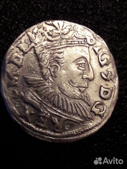 3 гроша(трояк) 1597 год Польша.Сигизмунд III Ваза