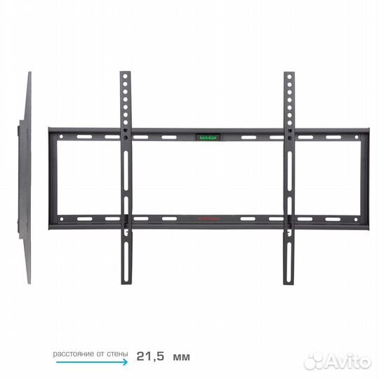 Фиксированный настенный кронштейн steel-1 black